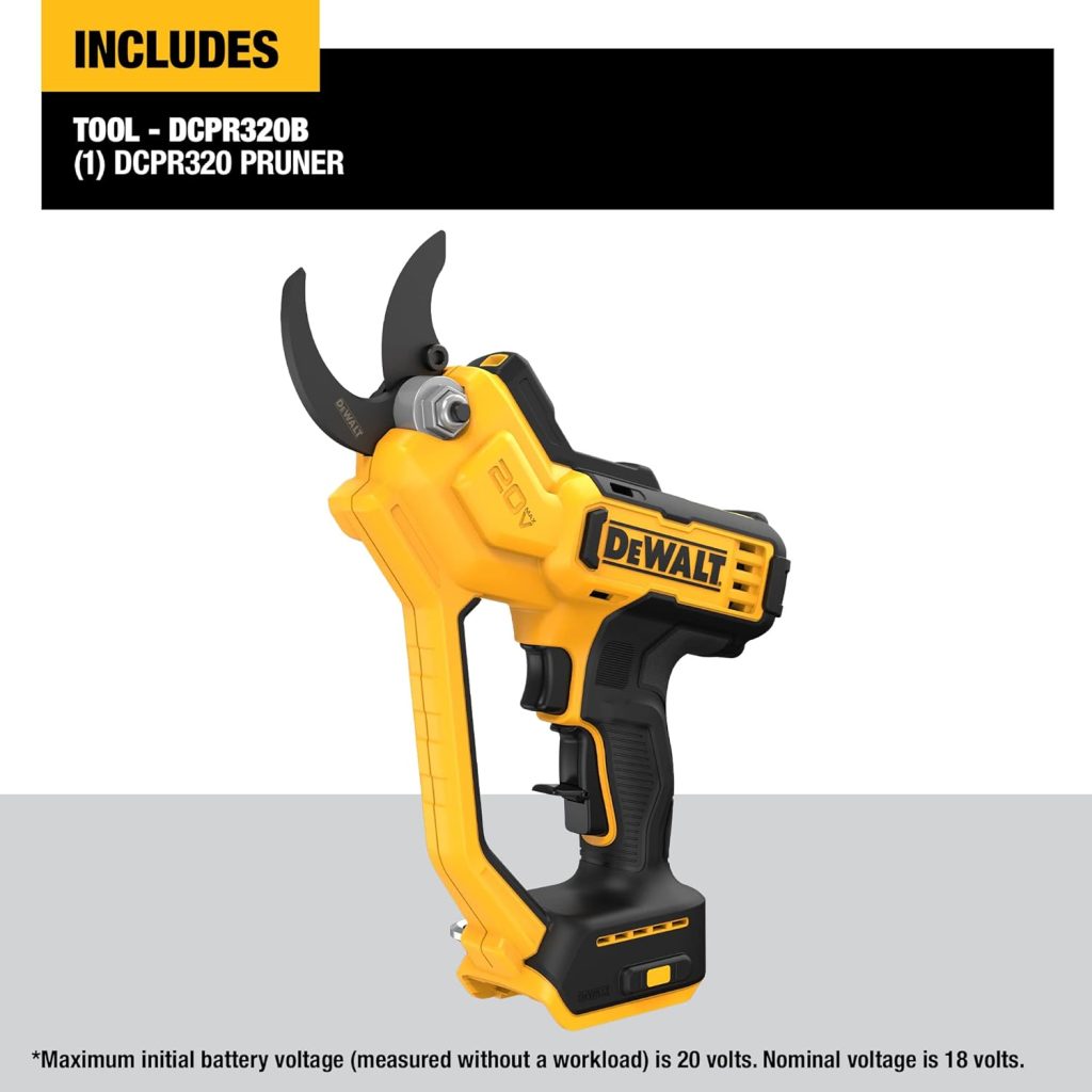 DEWALT 20V MAX Pruning Shears Garden Tool, Cordless, Bare Tool Only (DCPR320B) DEWALT 20V MAX Pruning Shears Garden Tool, Cordless, Bare Tool Only (DCPR320B)