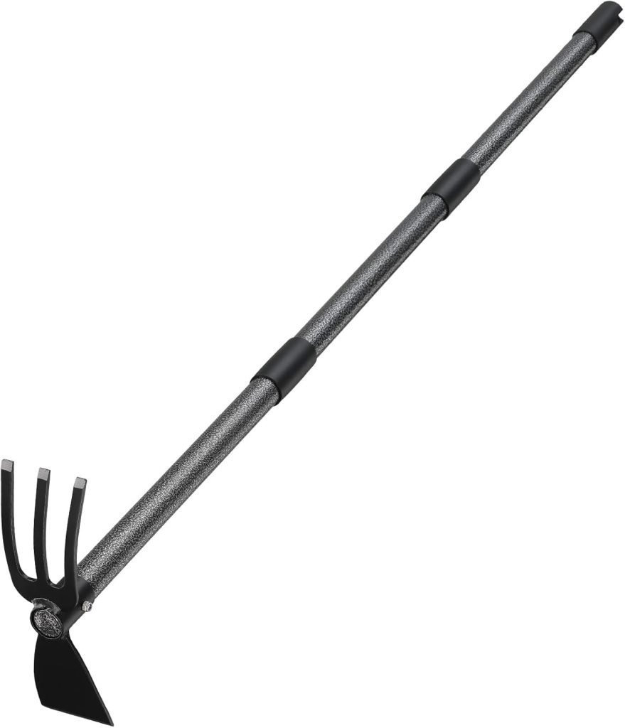 Hoe Garden Tool, 45 Inch Garden Hoe Long Handle for Weeding, Hoe Cultivator 2 in 1 Hand Garden Tools for Gardening Planting Hoe Garden Tool, 45 Inch Garden Hoe Long Handle for Weeding, Hoe Cultivator 2 in 1 Hand Garden Tools for Gardening Planting