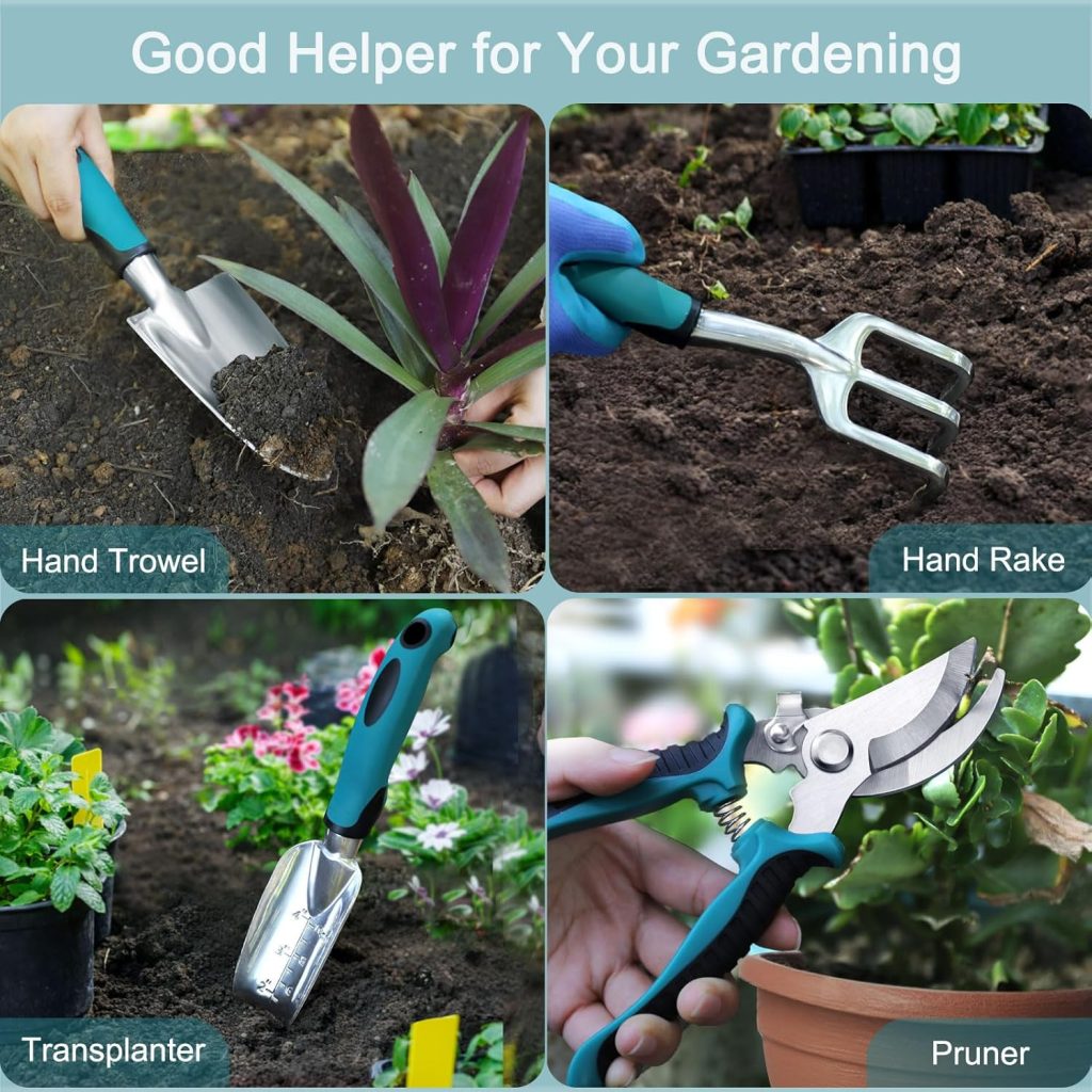 Kynup Garden Tools 7-Piece, Gardening Hand Tools, Gardening Tools Set with Rust-Proof,Stainless Steel, Aluminum Alloy Material, Gardening Supplies Set Ideal Gardening Gift Kynup Garden Tools 7-Piece, Gardening Hand Tools, Gardening Tools Set with Rust-Proof,Stainless Steel, Aluminum Alloy Material, Gardening Supplies Set Ideal Gardening Gift