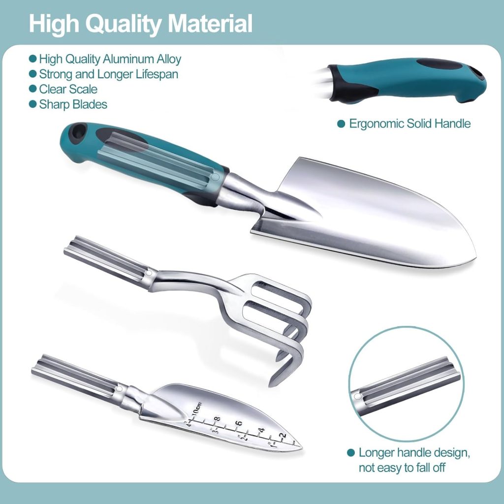 Kynup Garden Tools 7-Piece, Gardening Hand Tools, Gardening Tools Set with Rust-Proof,Stainless Steel, Aluminum Alloy Material, Gardening Supplies Set Ideal Gardening Gift Kynup Garden Tools 7-Piece, Gardening Hand Tools, Gardening Tools Set with Rust-Proof,Stainless Steel, Aluminum Alloy Material, Gardening Supplies Set Ideal Gardening Gift