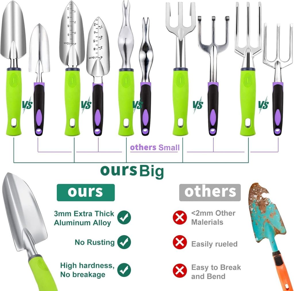 84 PCS Garden Tools Set,10pcs Succulent Tools Set Included 6pcs Large Heavy Duty Aluminum Gardening Hand Tools 12.5IN with Garden Tool Bag,Gloves Sprayer etc.Gardening Gifts for Men Women Garden Gifts 84 PCS Garden Tools Set,10pcs Succulent Tools Set Included 6pcs Large Heavy Duty Aluminum Gardening Hand Tools 12.5IN with Garden Tool Bag,Gloves Sprayer etc.Gardening Gifts for Men Women Garden Gifts