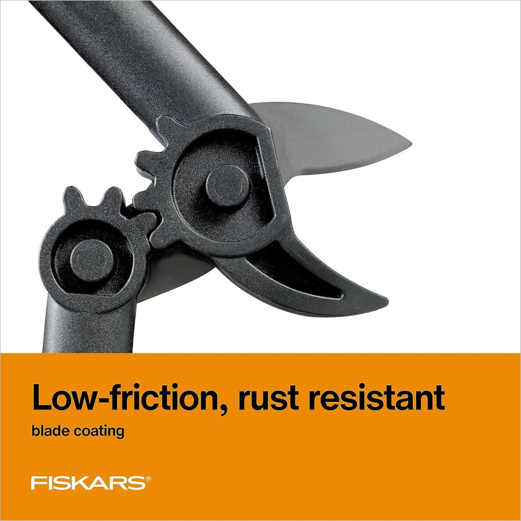Fiskars 15 PowerGear Loppers - Sharp Steel Blade Bush and Tree Trimmer - Cuts up to 1.5 Diameter Branches - Rust Resistant and Lightweight Pruner - Yard Tools for Gardening