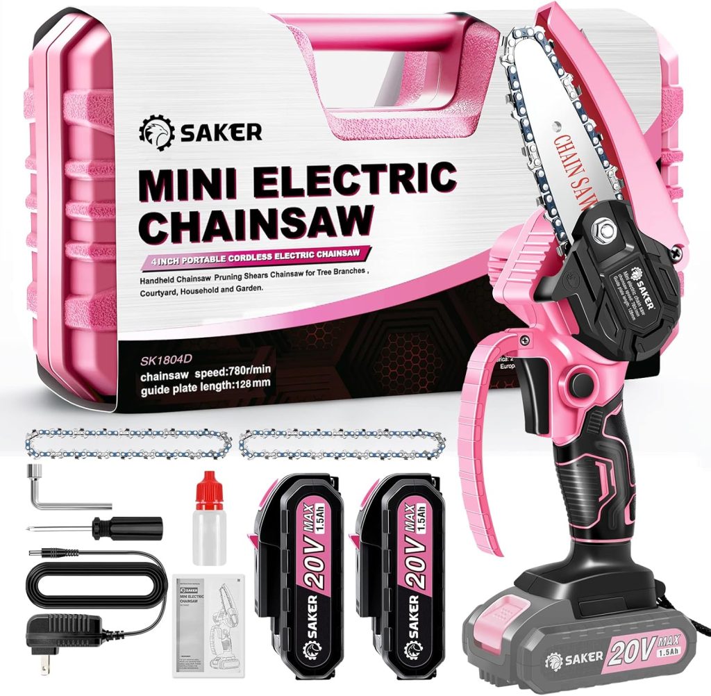 Saker Mini Chainsaw,Portable Electric Chainsaw Cordless,Small Handheld Chain Saw Pruning Shears Chainsaw for Tree Branches,Courtyard and Garden Saker Mini Chainsaw,Portable Electric Chainsaw Cordless,Small Handheld Chain Saw Pruning Shears Chainsaw for Tree Branches,Courtyard and Garden
