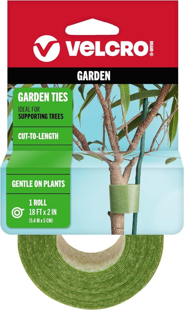 VELCRO Brand VEL-30071-USA ONE-WRAP Garden Ties | Plant Supports for Effective Growing | Strong Grips are Reusable and Adjustable | Cut-to-Length, 50 ft x 1/2 in, Green-Recycled Plastic VELCRO Brand VEL-30071-USA ONE-WRAP Garden Ties | Plant Supports for Effective Growing | Strong Grips are Reusable and Adjustable | Cut-to-Length, 50 ft x 1/2 in, Green-Recycled Plastic