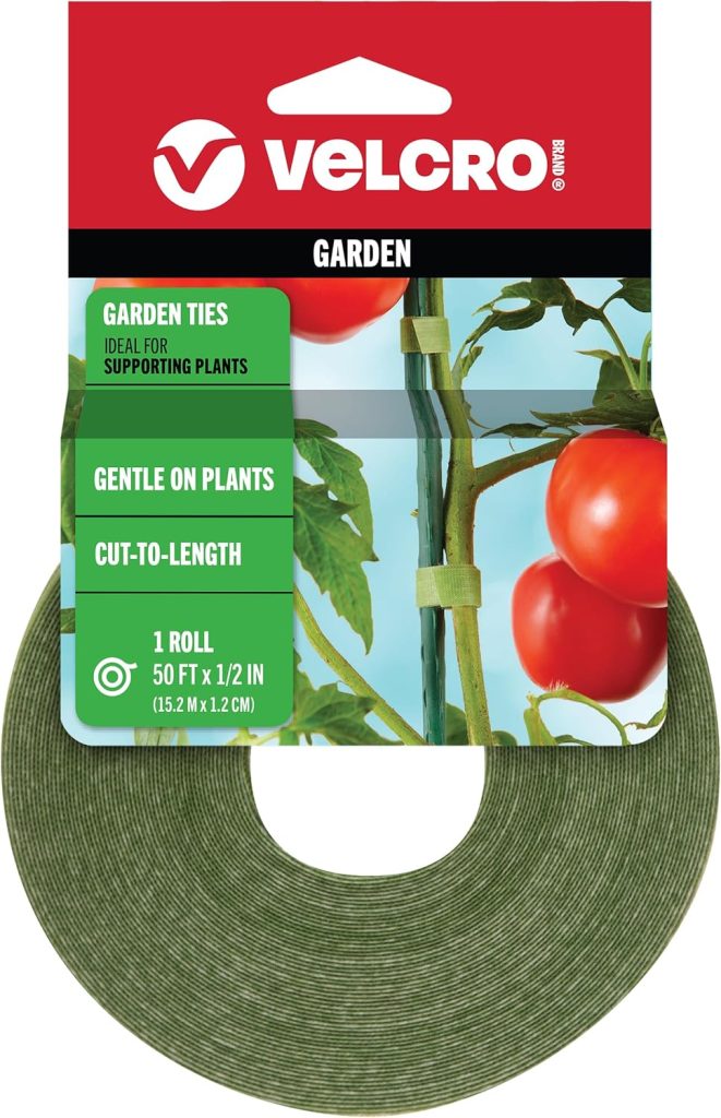 VELCRO Brand VEL-30071-USA ONE-WRAP Garden Ties | Plant Supports for Effective Growing | Strong Grips are Reusable and Adjustable | Cut-to-Length, 50 ft x 1/2 in, Green-Recycled Plastic VELCRO Brand VEL-30071-USA ONE-WRAP Garden Ties | Plant Supports for Effective Growing | Strong Grips are Reusable and Adjustable | Cut-to-Length, 50 ft x 1/2 in, Green-Recycled Plastic